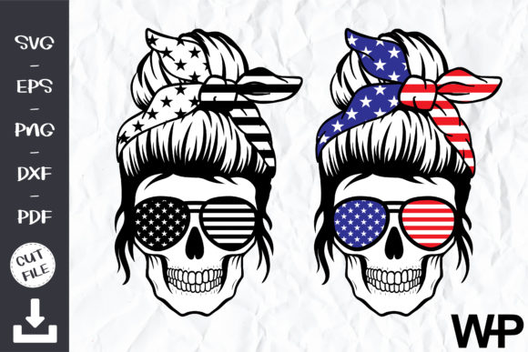 American Flag Skull SVG: Graphics & Crafts Asset Review