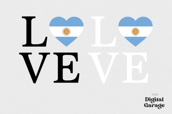 Argentina Flag Graphic for Crafts
