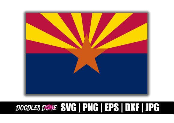 Arizona State Flag SVG for Crafts & Graphics