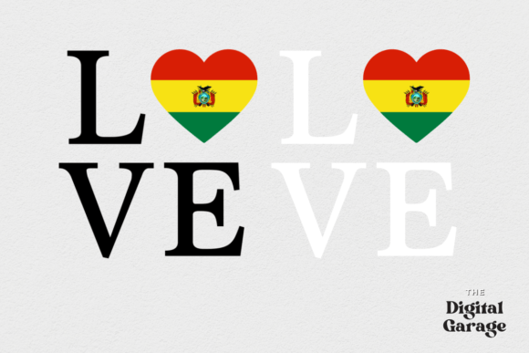 Bolivia Flag Graphic for Crafts and Branding