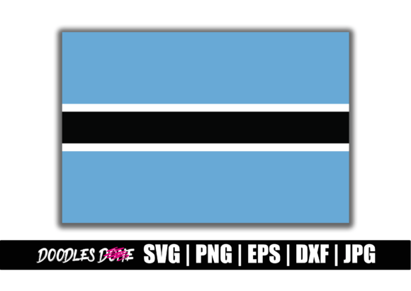 Botswana Flag SVG for Crafts & Graphics