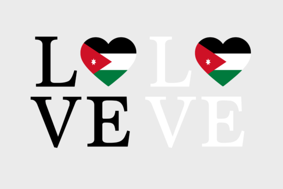 Branding Boost: Jordan Flag, Love Jordan, SVG PNG