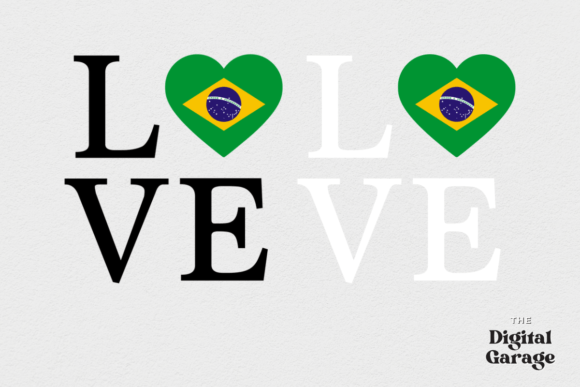 Brazil Flag Graphic for Crafts and Branding