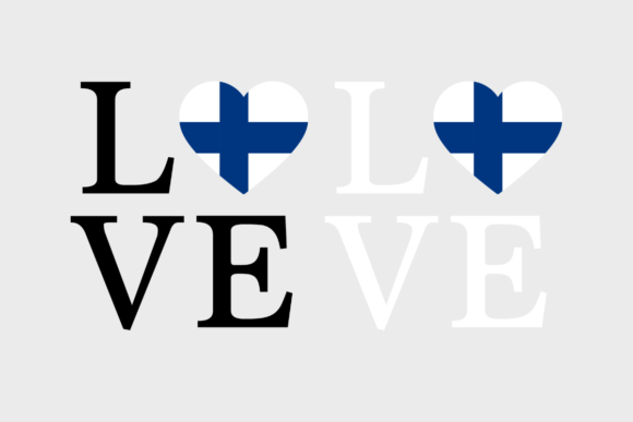 Finland Flag, Love Finland, SVG PNG