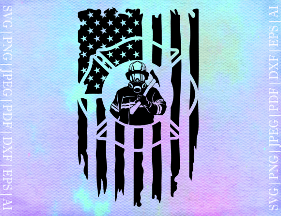Firefighter US Flag SVG: Graphics & Crafts Asset Review