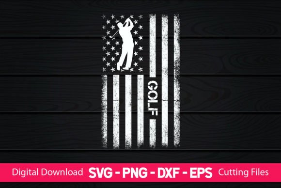 Golf American Flag