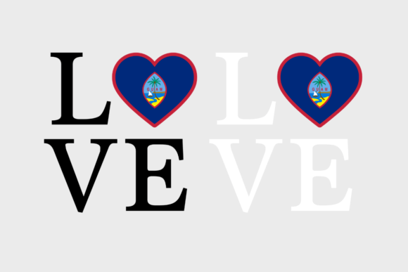 Guam Flag, Love Guam SVG PNG
