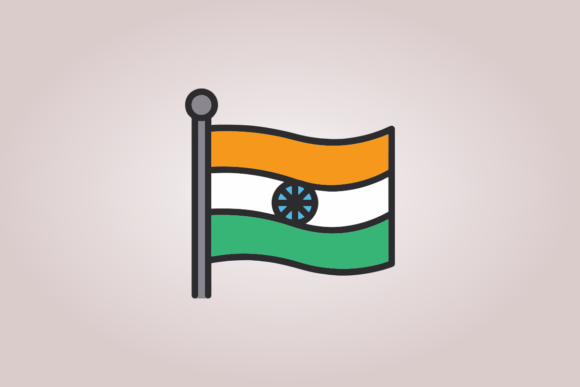 India-Flag Graphics for Crafts & Content Publishing