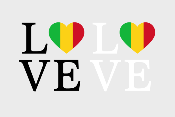Mali Flag, Love Mali SVG PNG Graphics for Crafts