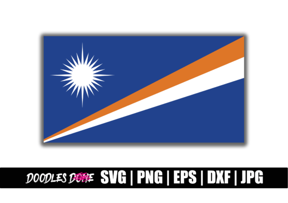 Marshall Islands Flag SVG for Crafts & Graphics