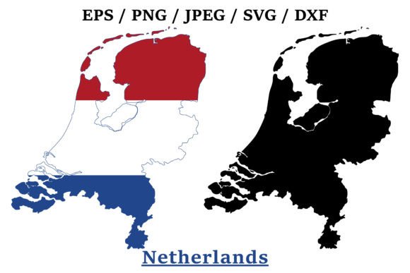 Netherlands Flag Graphic for Crafts