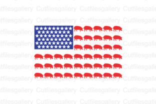 Pig Flag Graphics for Crafts