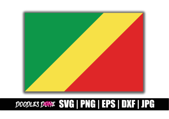 Republic of the Congo Flag SVG for Crafts & Graphics
